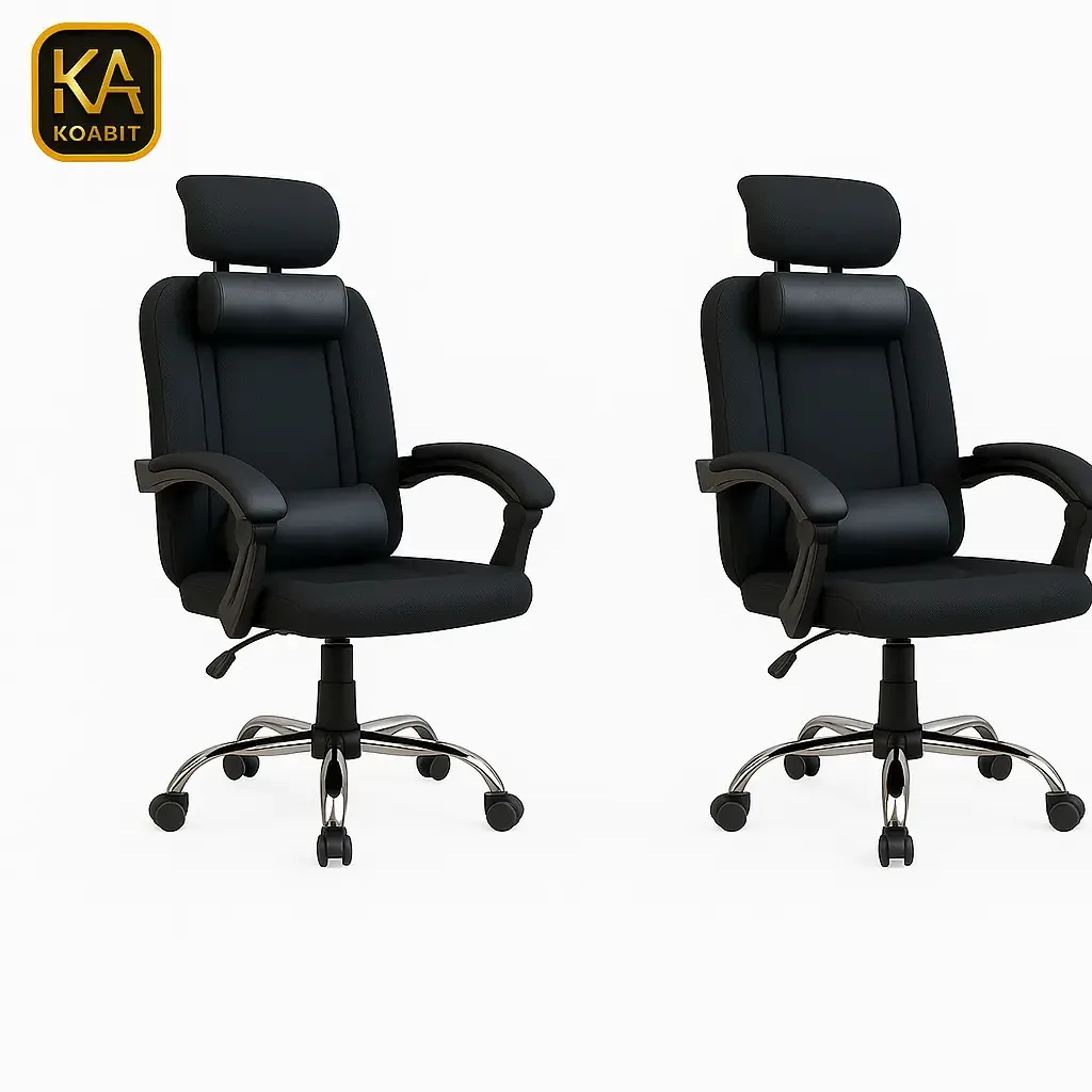 Cadeira executiva ergonômica Pack X2, mesa reclinável de escritório premium com cabeceira, apoios de braços acolchoados ajustáveis, encosto alto, confortável, rodas giratórias ajustáveis, altura...