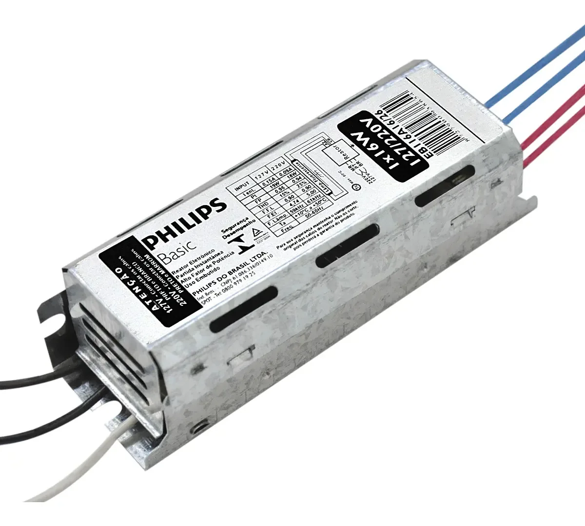 Reator Eletr.philips Afp 1 X 16 Biv