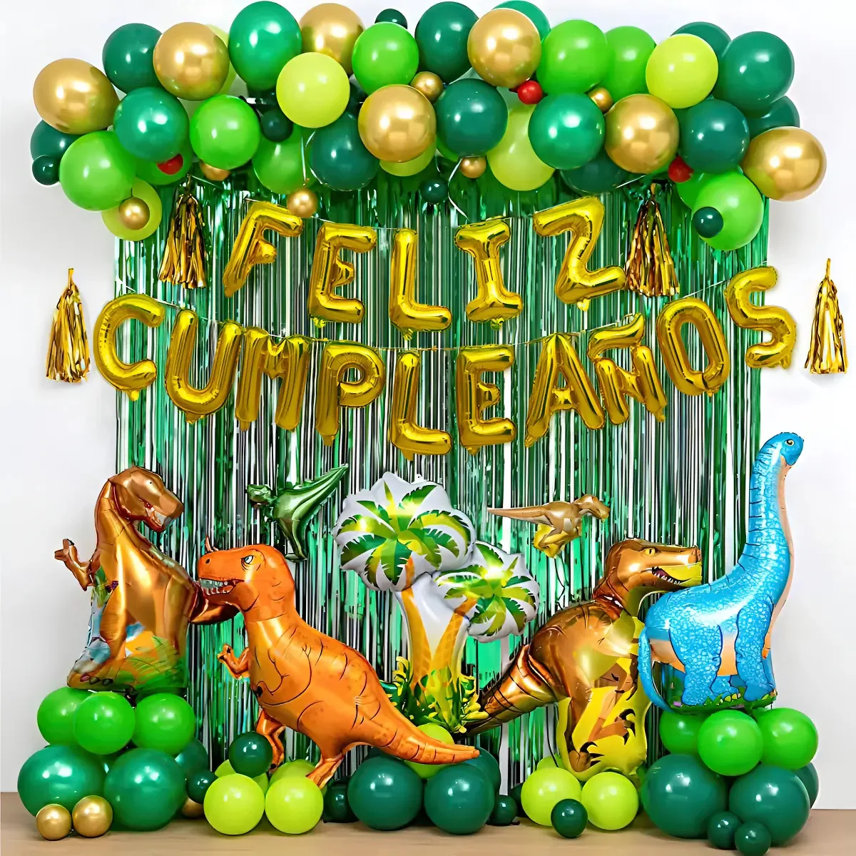 Kit de decoração de festa de aniversário de dinossauro