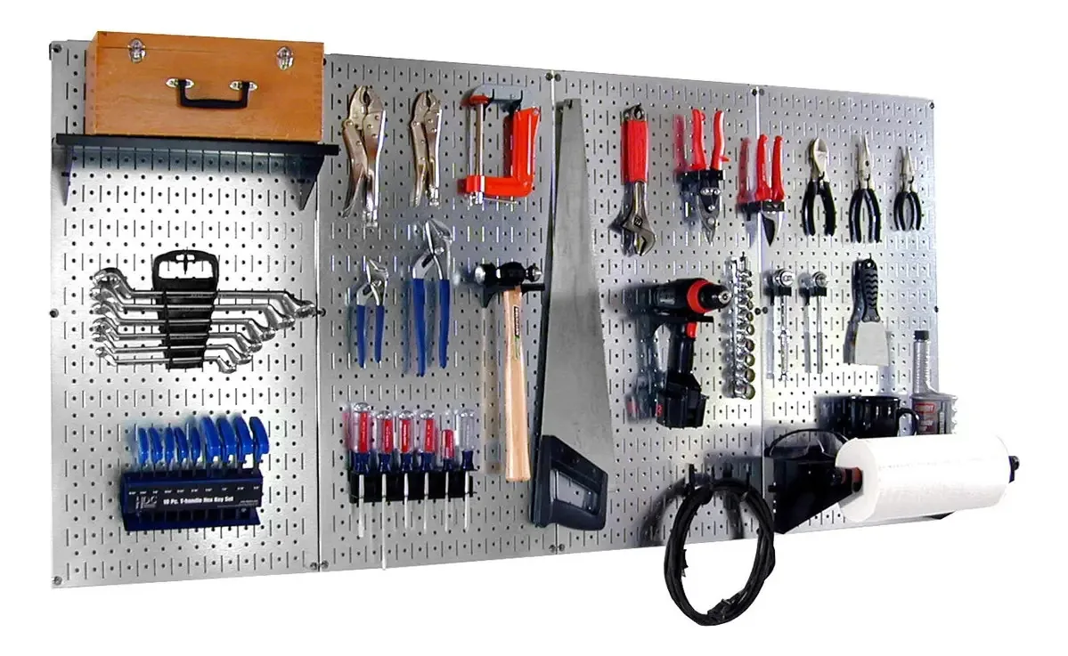 Organizador galvanizado Wall Control Pro-grade Metal Pegboard