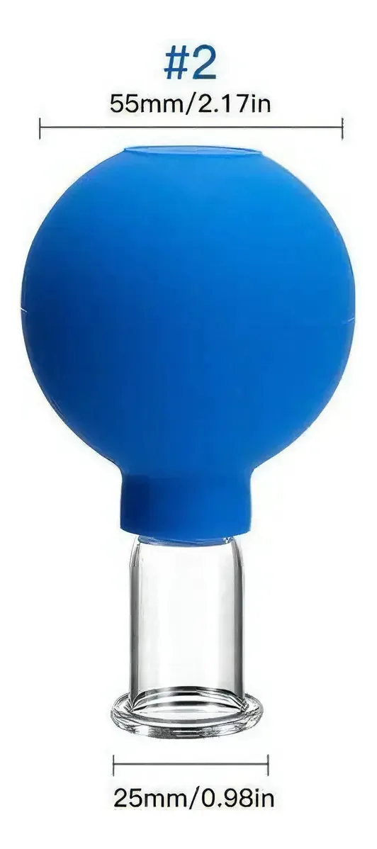 Massageador Facial Silicone Ventosa Antirrugas Vacuoterapia Portátil