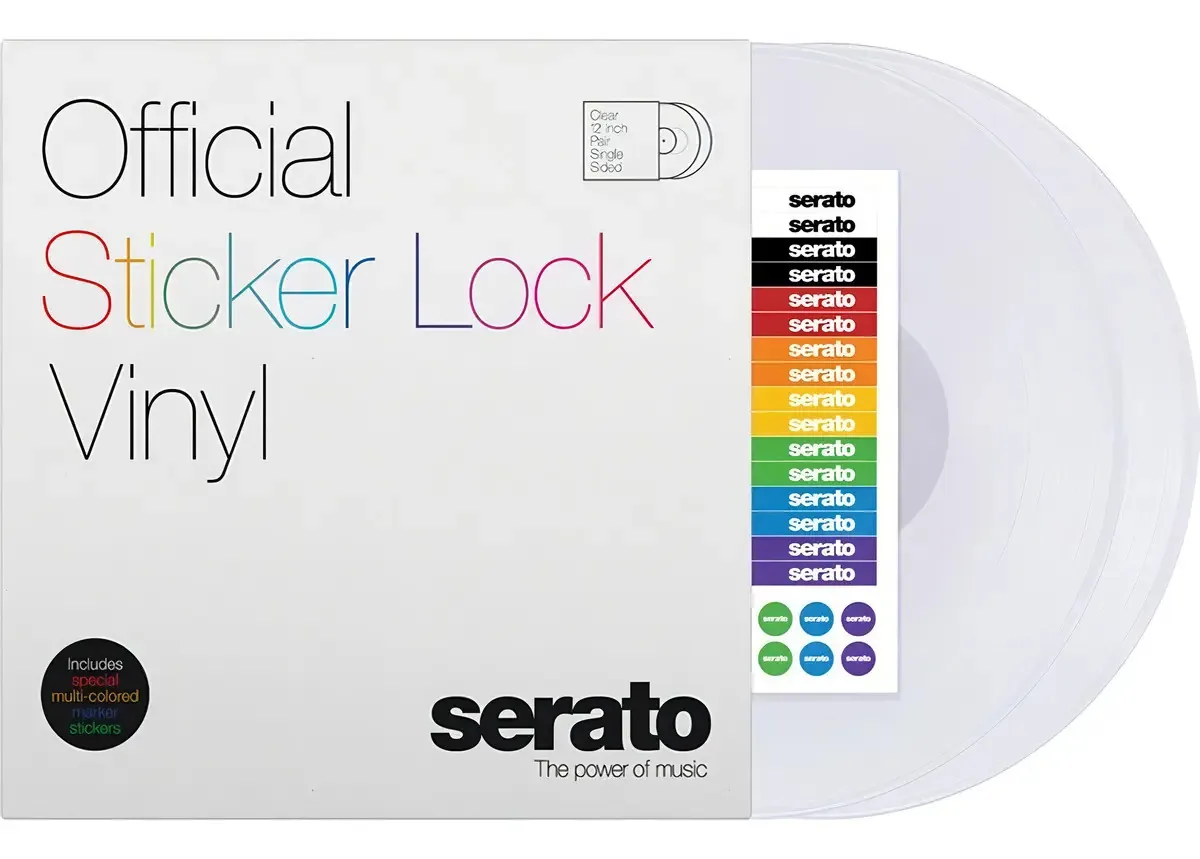 Fechadura adesiva colorida de vinil Serato Performance Vinyl Control de 12" (par)