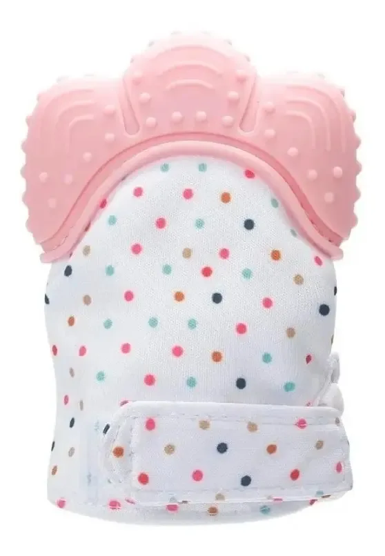 Luva de dentição para bebês Pink Gum Scraper