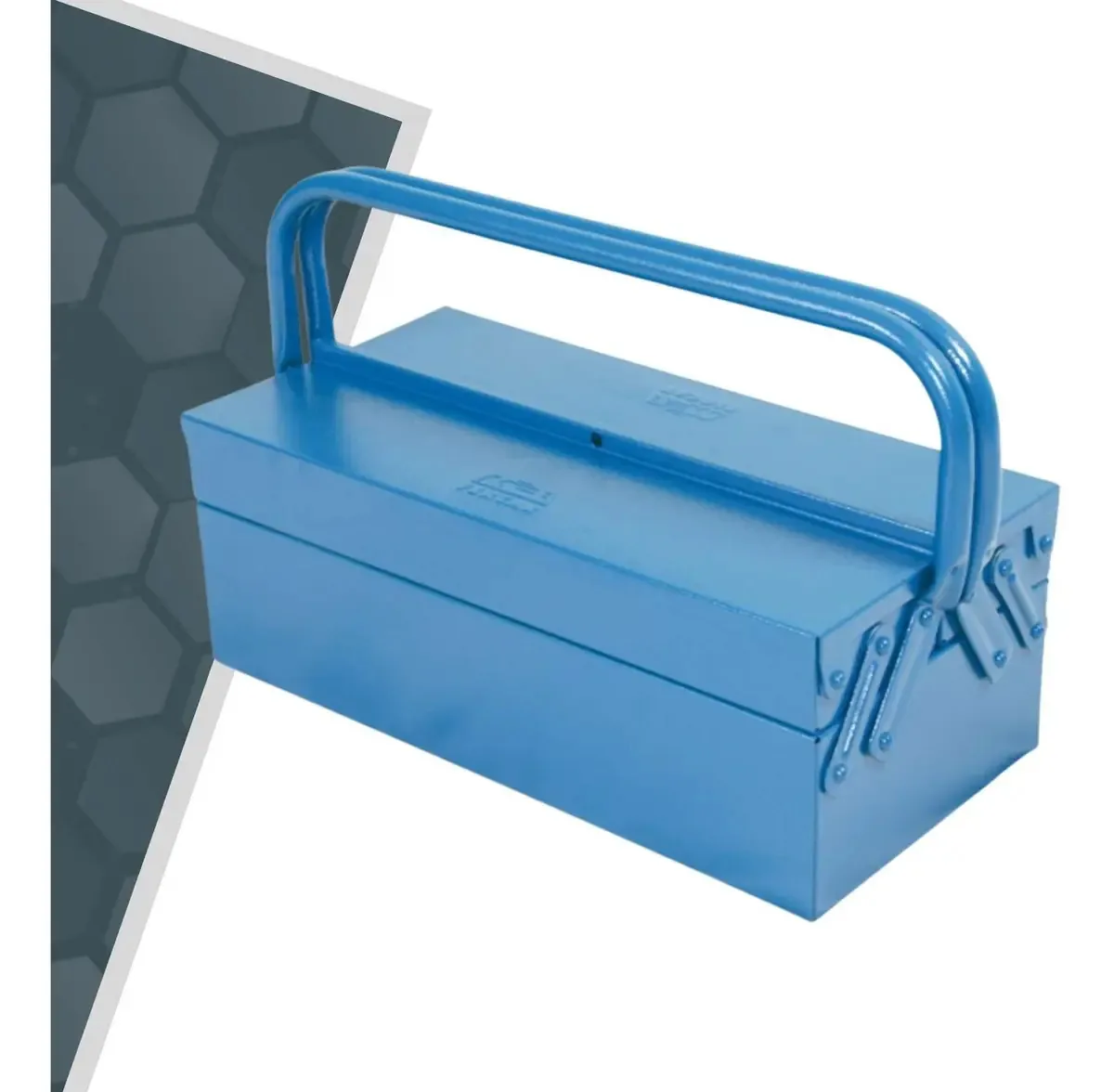 Caixa Ferramentas Fercar 04 40cm Sanfonada 3 Gaveta Cor Cinza