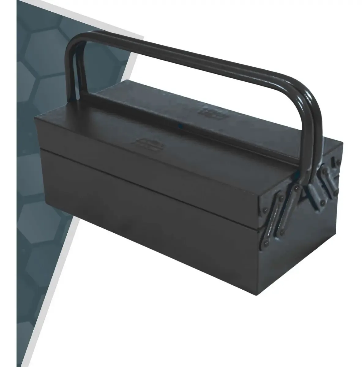 Caixa Ferramentas Aço Fercar 30cm 03s 3 Gavetas Cor Preta