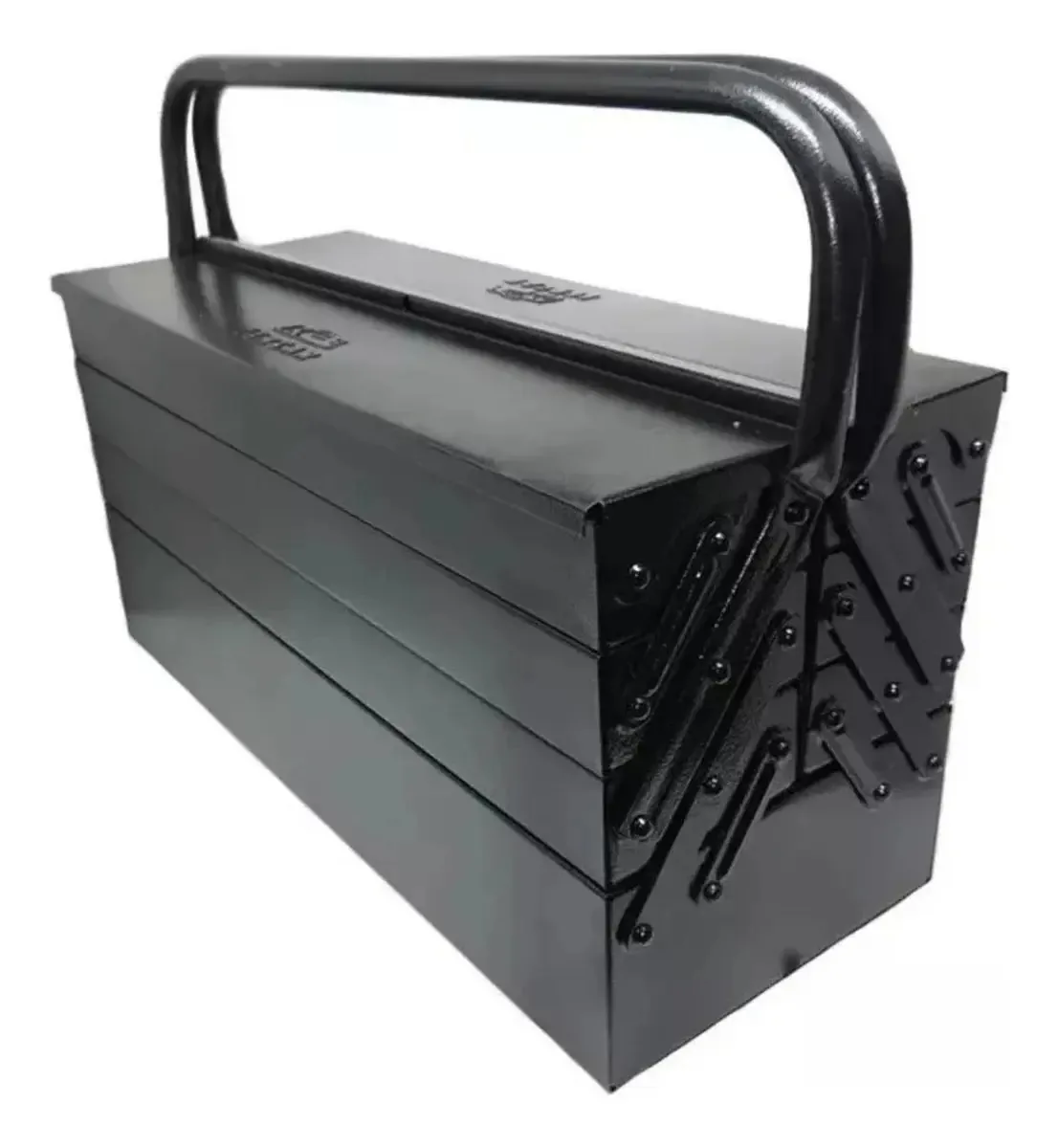 Caixa Ferramentas Sanfonada 7 Gavetas 50cm Nº 9 - Preta