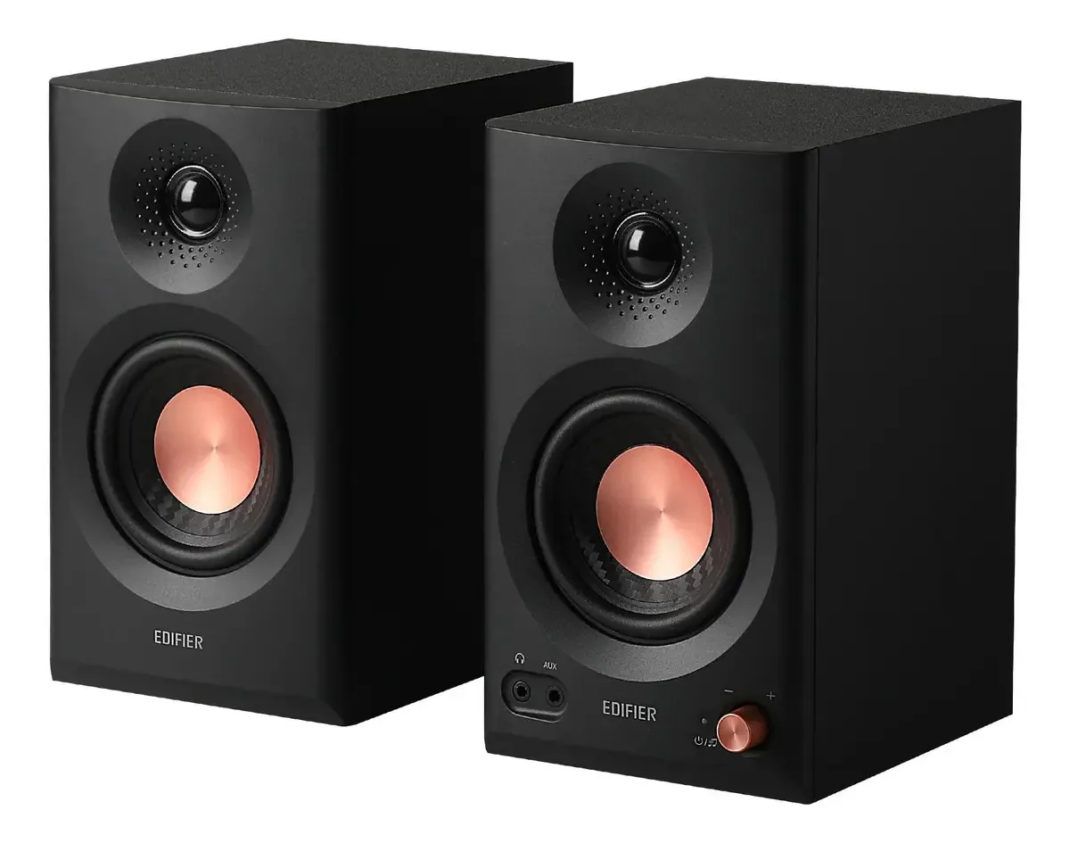 Monitores Edifier Mr3 Active Studio 36w Rms, cor preta
