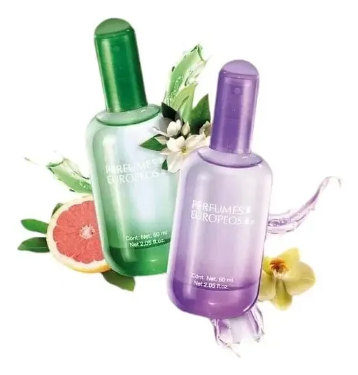 Pacote de 2 perfumes concentrados europeus de 60 ml