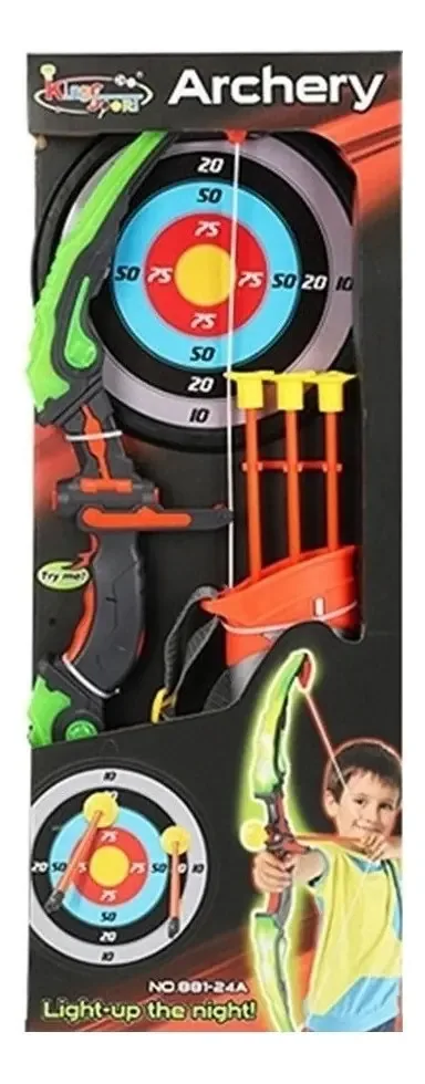 Conjunto de jogo de tiro com arco Real Action Mm4 881-24 com luz