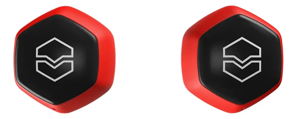 V-moda Hexamove Lite - Fones de ouvido sem fio, vermelhos