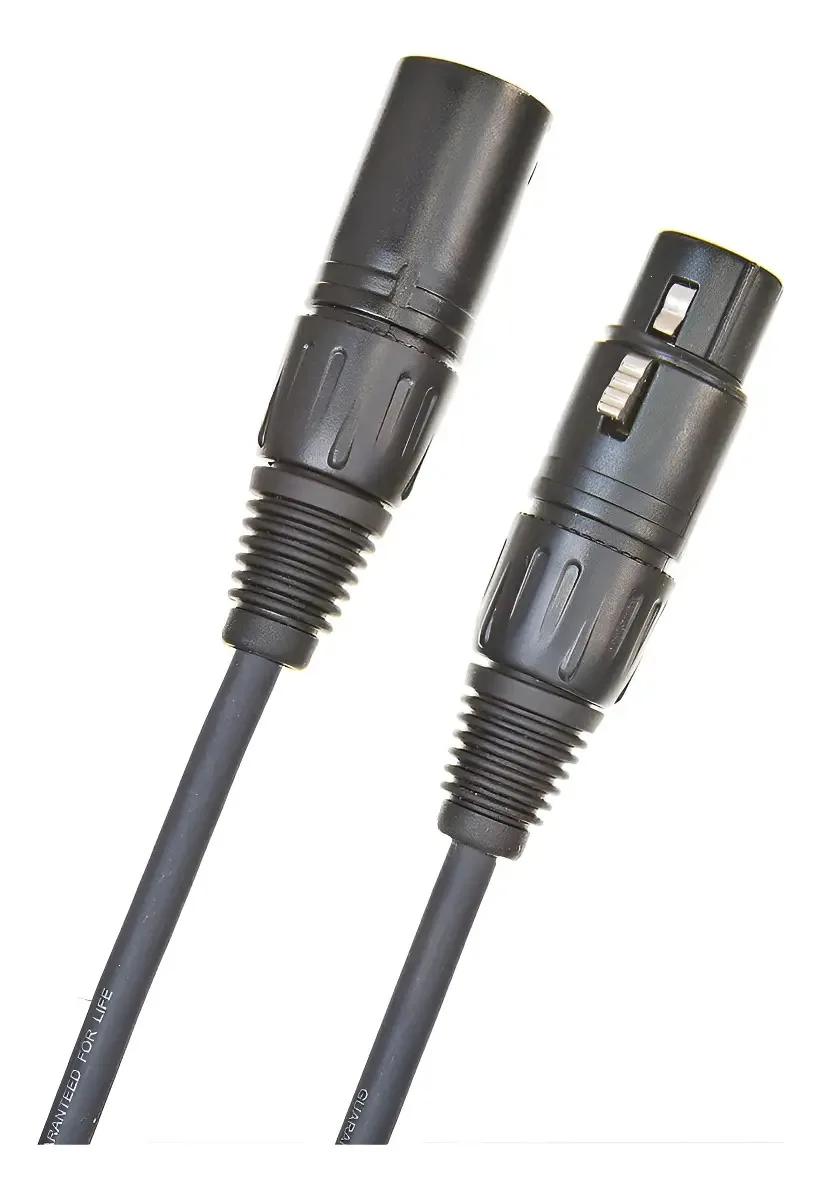 Cabo XLR para microfone blindado, 25 pés, reduzido