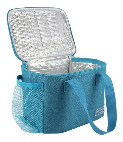 Bolsa Termica Quadrada Azul