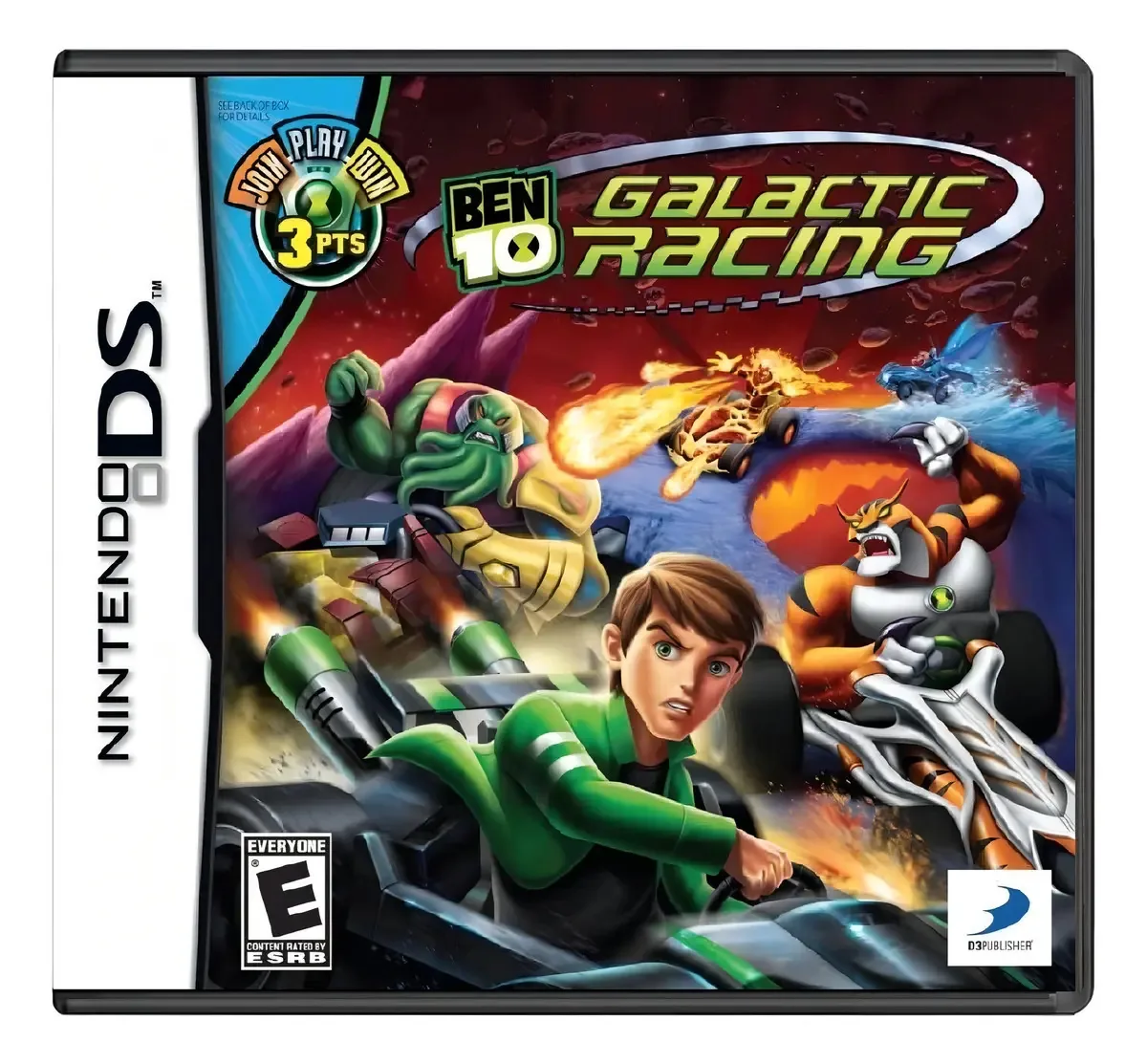 Ben 10 Galactic Racing Nintendo DS Jogo Kart D3 Publisher Físico