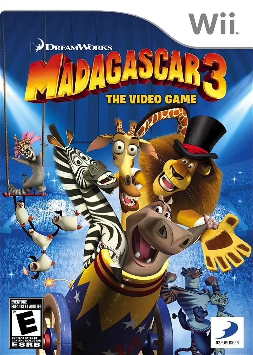 Jogo Midia Fisica Madagascar 3 The Video Games Wii