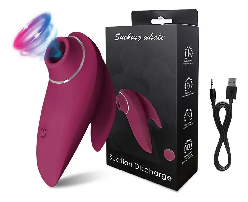 Vibrador de sucção de estimulação clitoriana feminino vermelho escuro