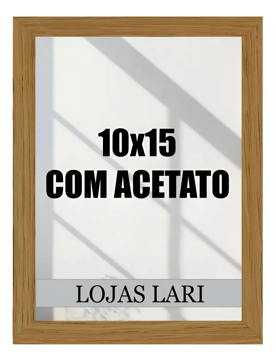 Kit 20 Molduras 10x15cm Com Acetato Premium Fotos Quadros Cor Marrom