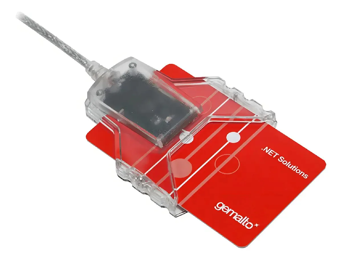 Leitor Cartão Smart Card Gemalto USB PC USB-TR Certificado Digital