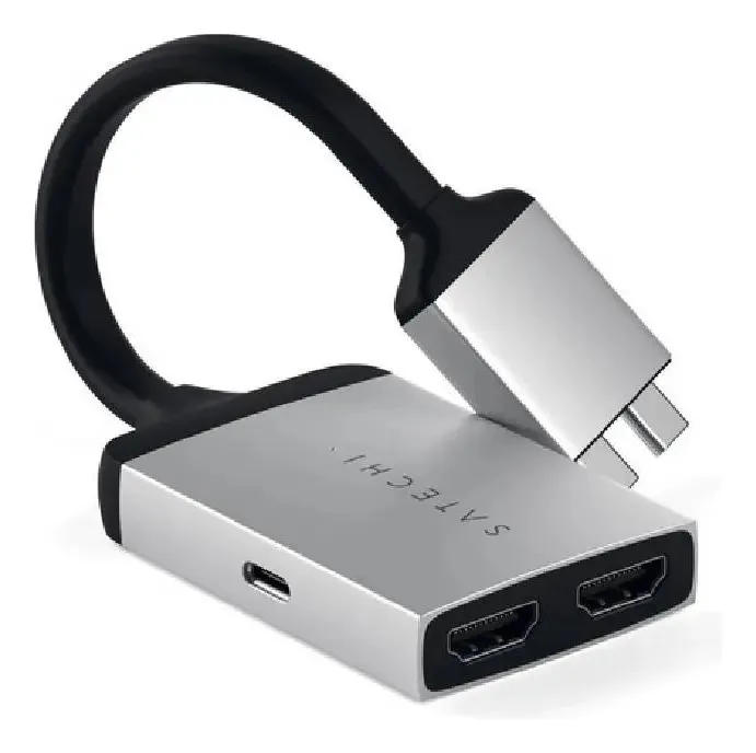 Adaptador Satechi Dual Hdmi - Prateado