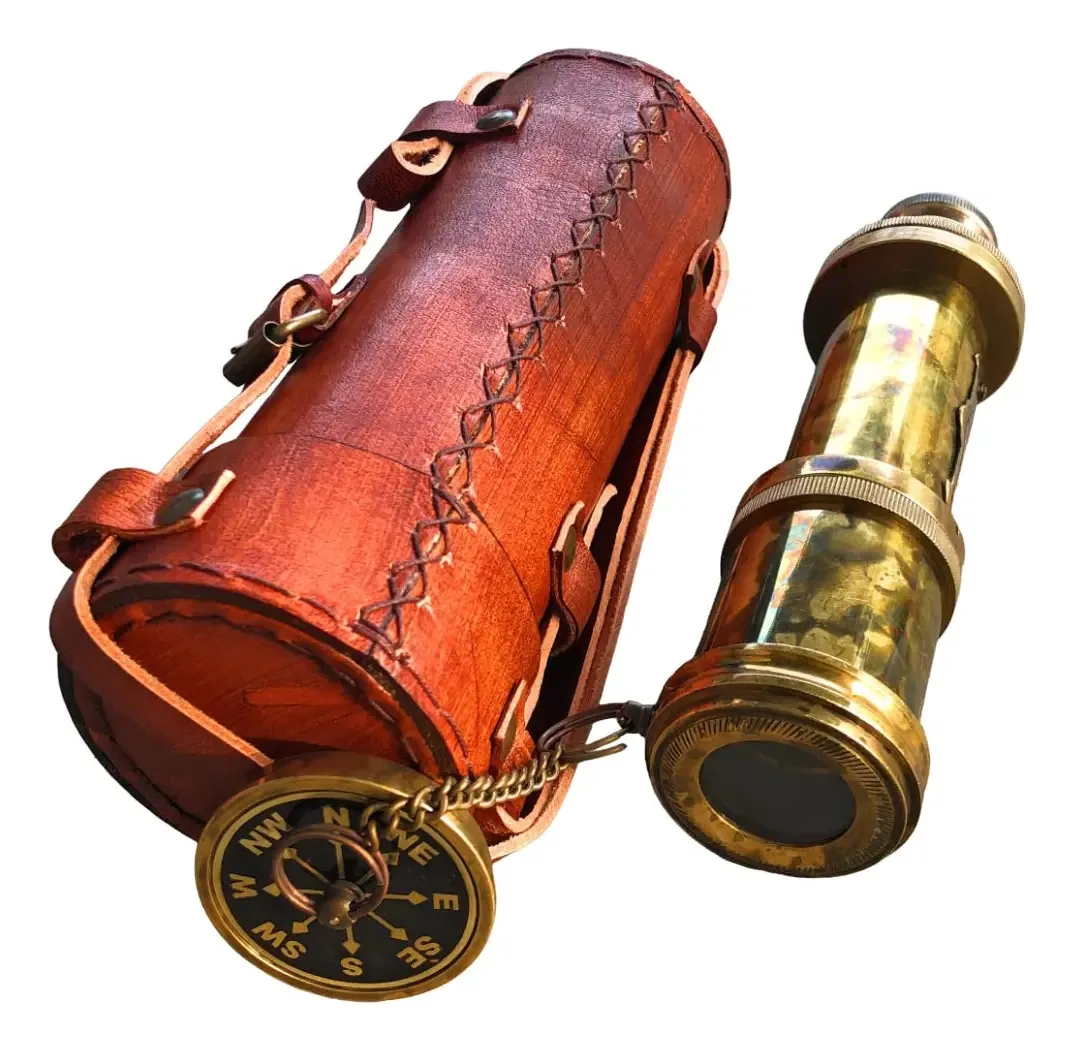 Dollond London 1920 Marine, decoração náutica colecionável, latão