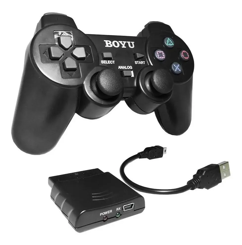 Controle Playstation 2 Dualshock Com Vibração Sem Fio