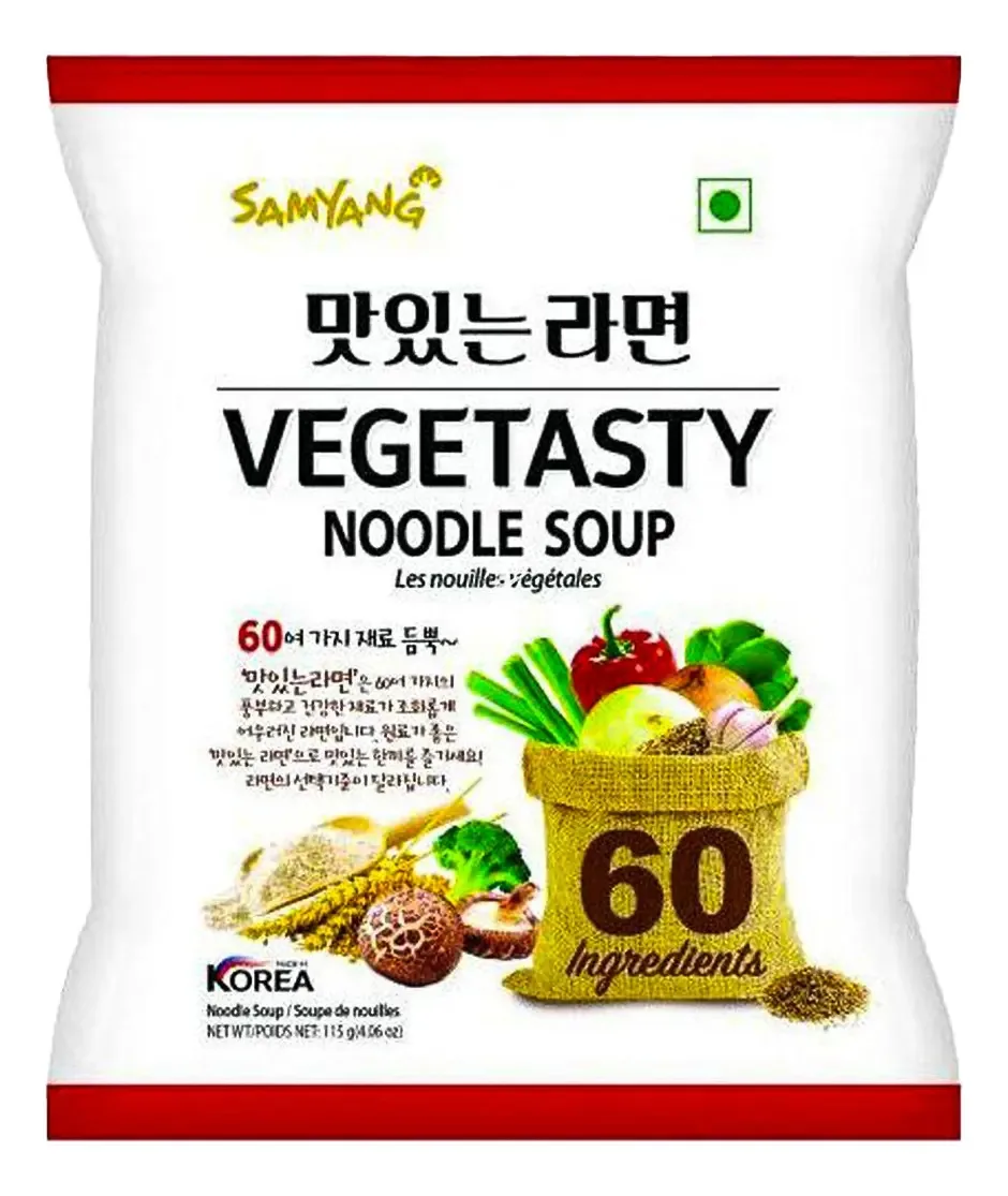Macarrão Instantâneo Lamen Coreano Apimentado Sbor Vegetais