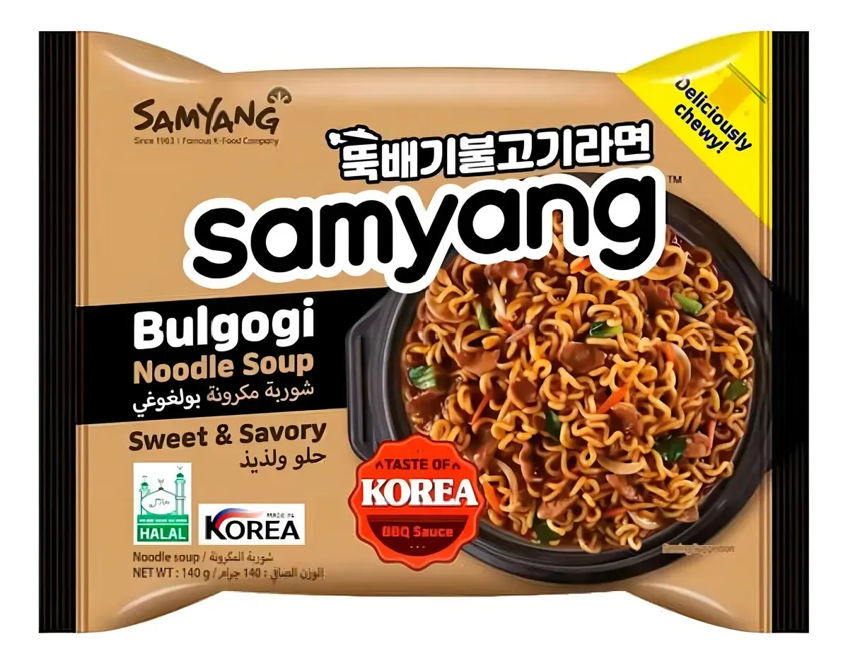 Macarrão Instantâneo Lamen Coreano Sabor Bulgogi 140 G