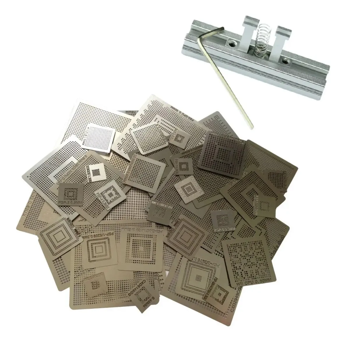 Kit 55 Stencils Bga Games Ps4 Ps3 Wii Xbox 360 Psp + Suporte