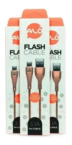 Cabos USB C, Micro e Lightning em cores variadas Box X 12u
