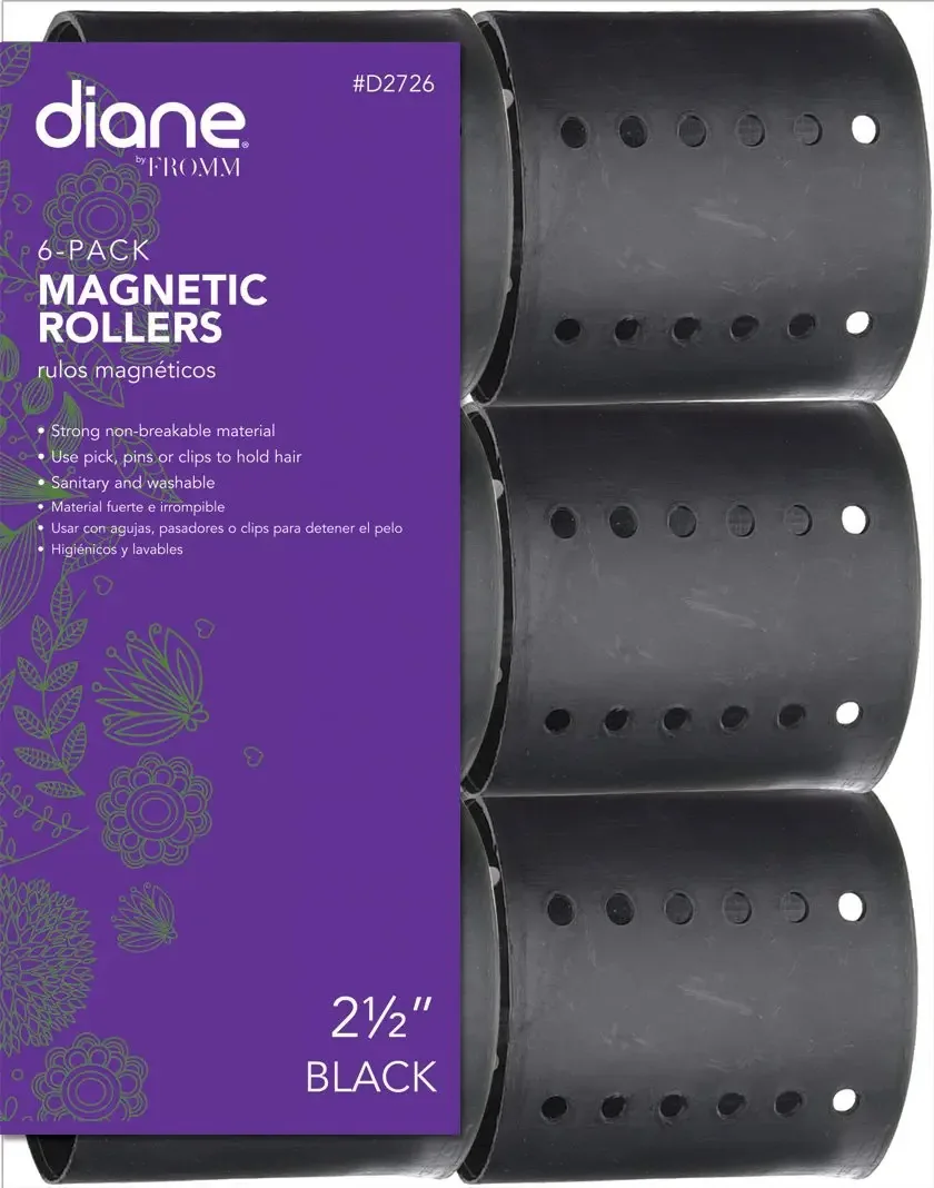 Rolo de cabelo magnético para modelar e alisar