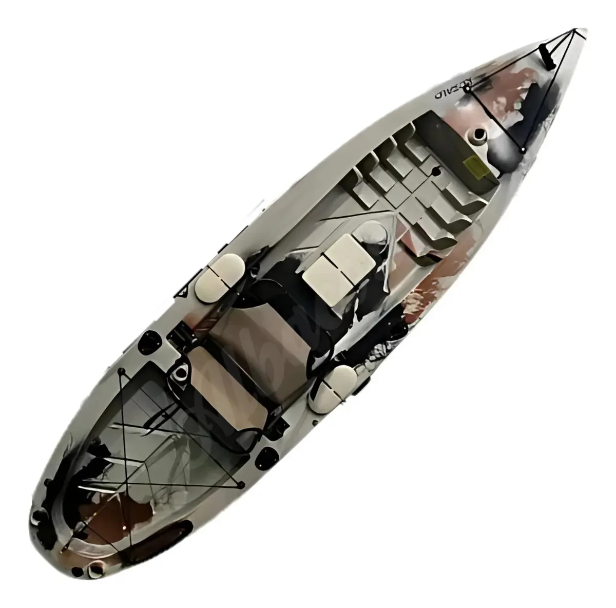 Caiaque De Pesca Robalo Light Com Cadeira E Remo Caiaker Cor Areia