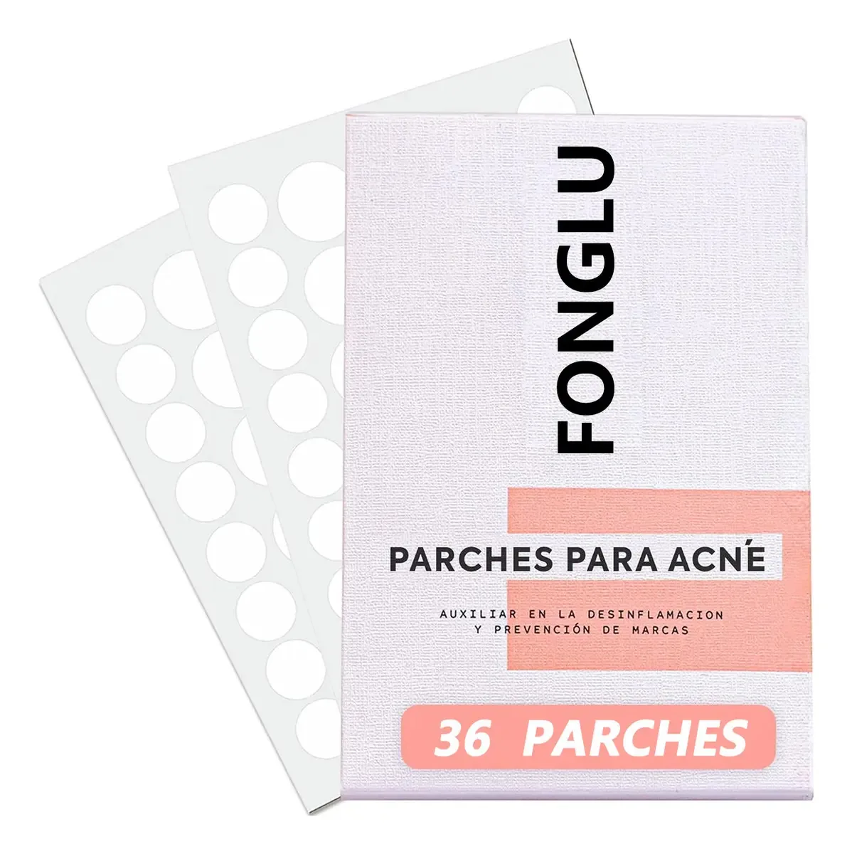 Fonglu Pimple Patch Invisível, Bandagens Hidrocolóides Para Acne, Reduz Imperfeições Em 8 Horas, Clínicamente Testado, Tecnologia Coreana, Vegano, Cruelty Free, 36 Peças
