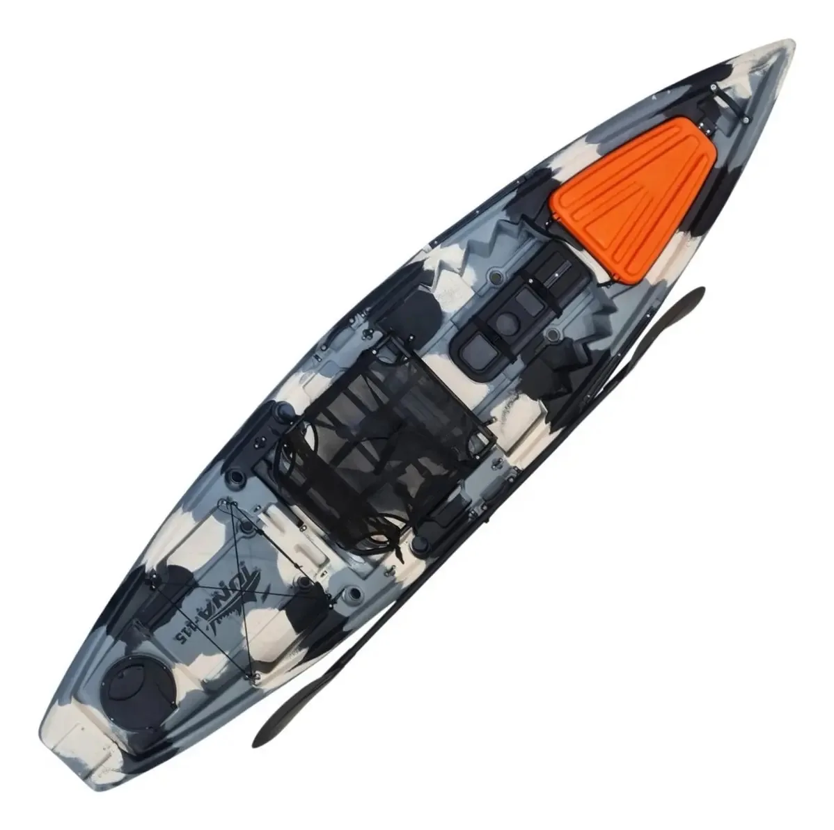 Caiaque Pesca Tuna 115 Hidro2eko Melhor Cor Cinza/camuflado