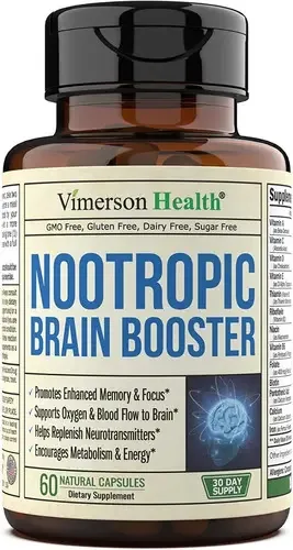 Vimerson Health Nootropic Brain Booster 60 cápsulas Sabor N/a