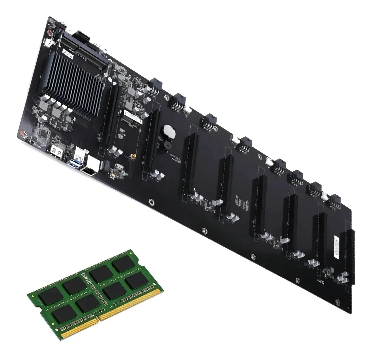 Placa-mãe de mineração profissional c.3865u-BTC Plus Black Color
