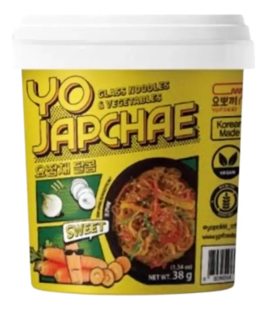 Noodles Massa Vegetais Agridoce Yojapchae Sweet 38g Coreia