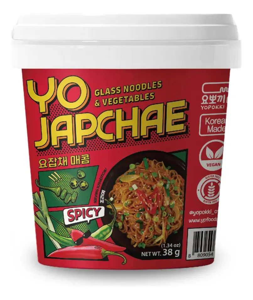 Japchae Spicy Macarrão Batata Doce Coreano Glass Noodles 38g