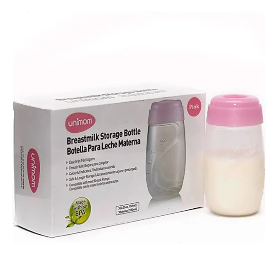Garrafas de leite Unimom 150ml 3 unidades