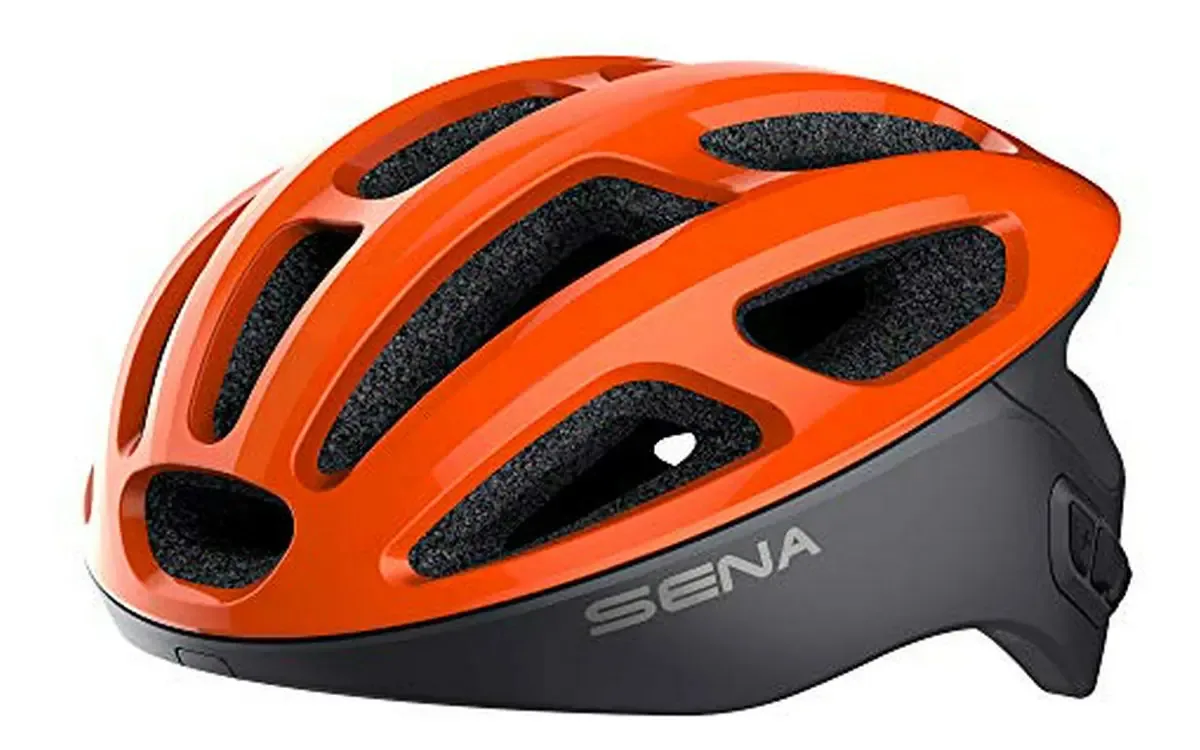 Capacete elétrico de comunicação inteligente Sena R1 Orange