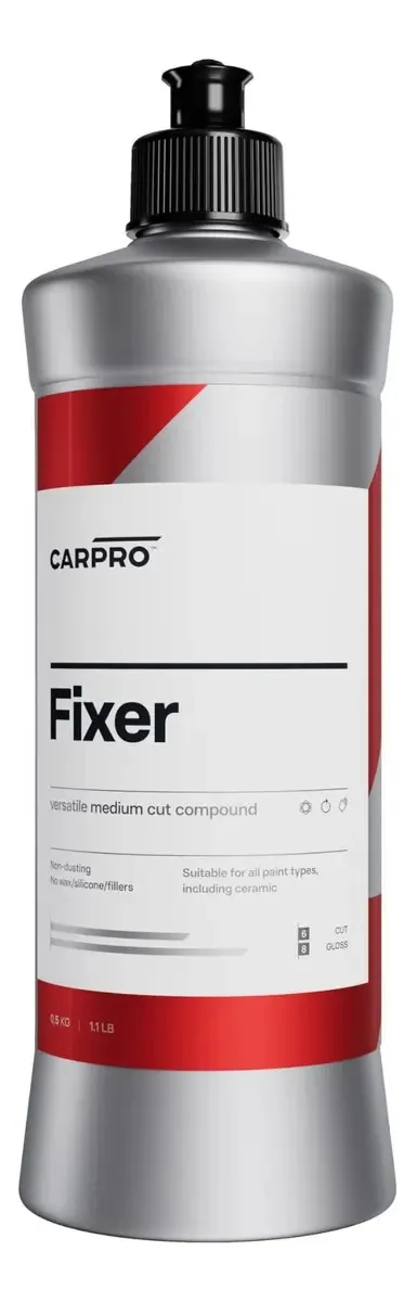 Composto de fixação e polimento Carpro: elimina arranhões e marcas