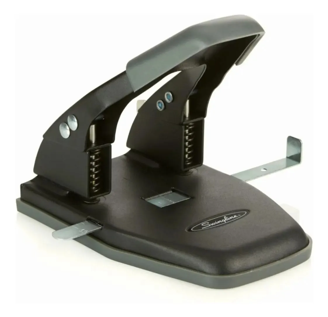 Furadeira Swingline de 2 furos, furadeira de 28 cores preta/cinza