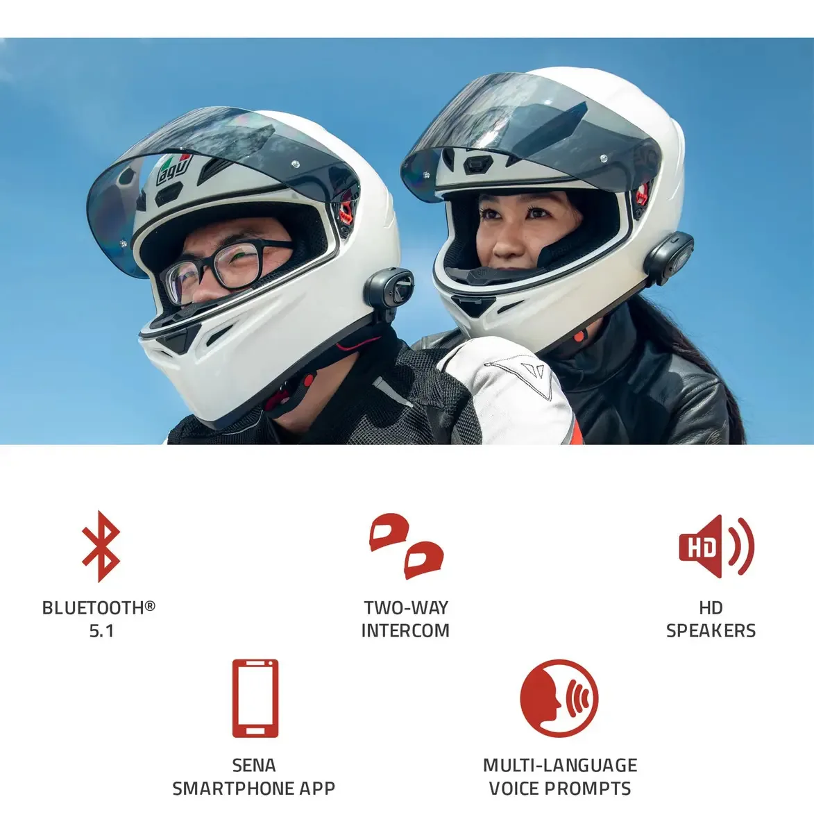 Sena 5r - Intercomunicadores Bluetooth para motos.