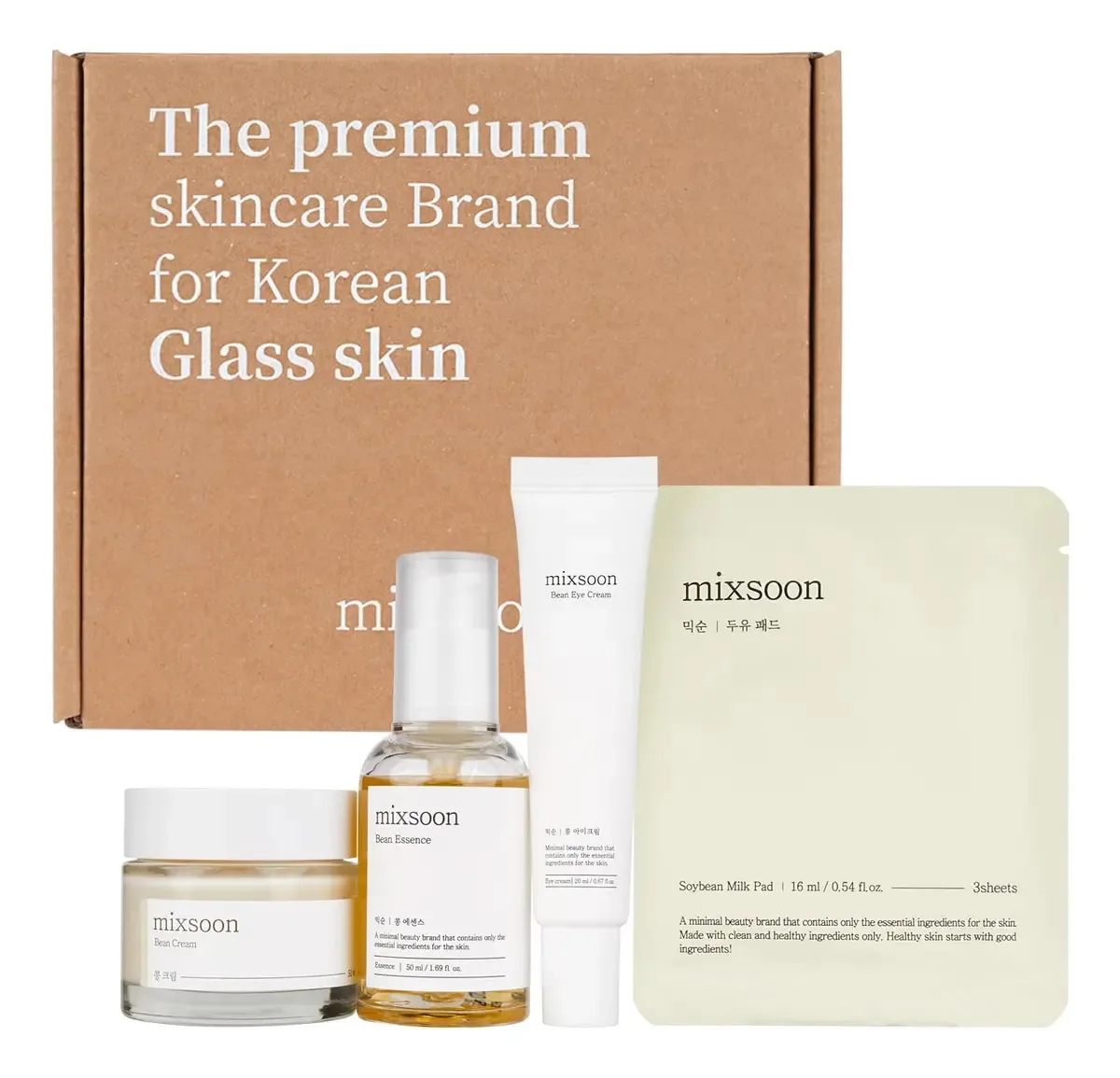 Conjunto de cuidados com a pele Mixsoon Bean Essence 50 ml+Cr