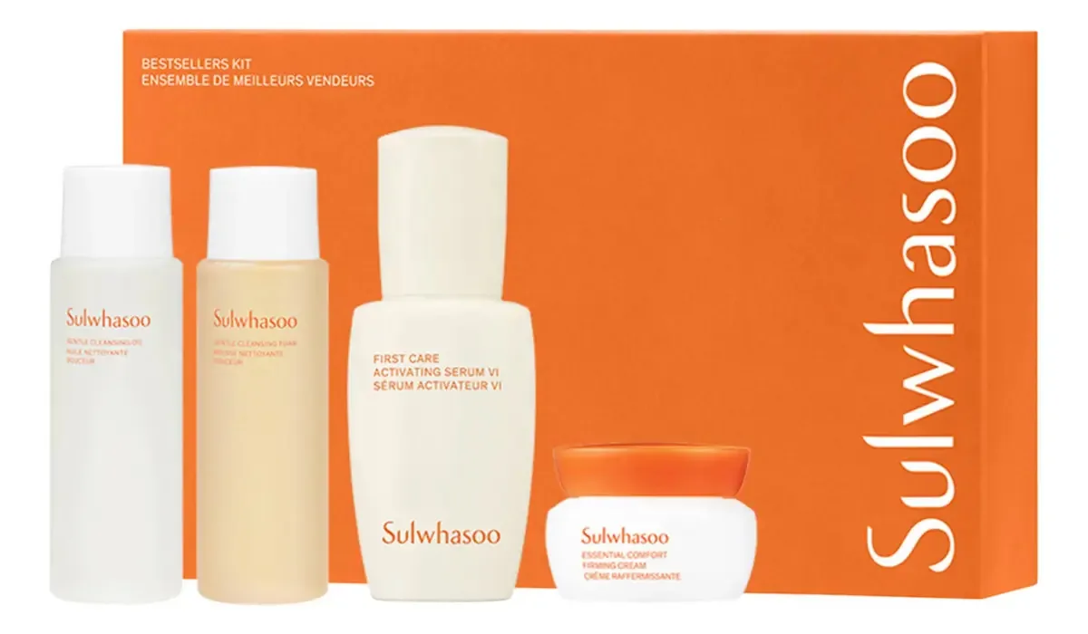 Conjunto de Cuidados com a Pele Coreano Sulwhasoo - Kit Mais Vendido