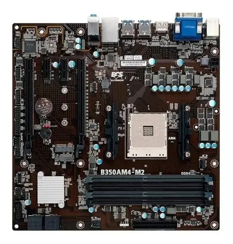 Placa-mãe Ecs B350am4-m2 Amd Am4 Micro Atx