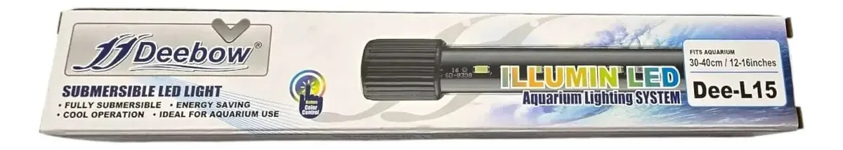 Aquários Dee L15 4w 27cm Iluminação submersível de 30 a 40cm Luzes variáveis