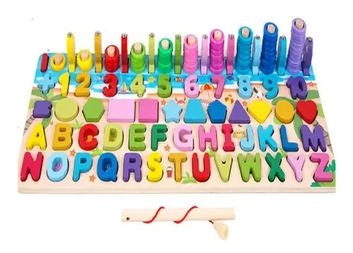 Quadro Educacional Montessori Brinquedos Shape Matching
