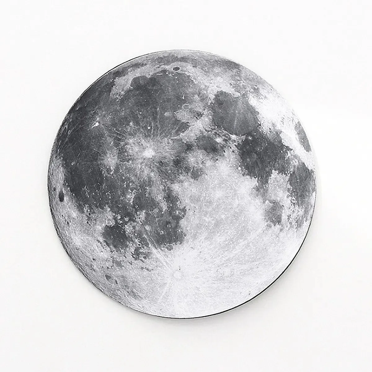 Mouse pad para jogadores de laptop Rubber Planet Round Mouse Pads Moon Color