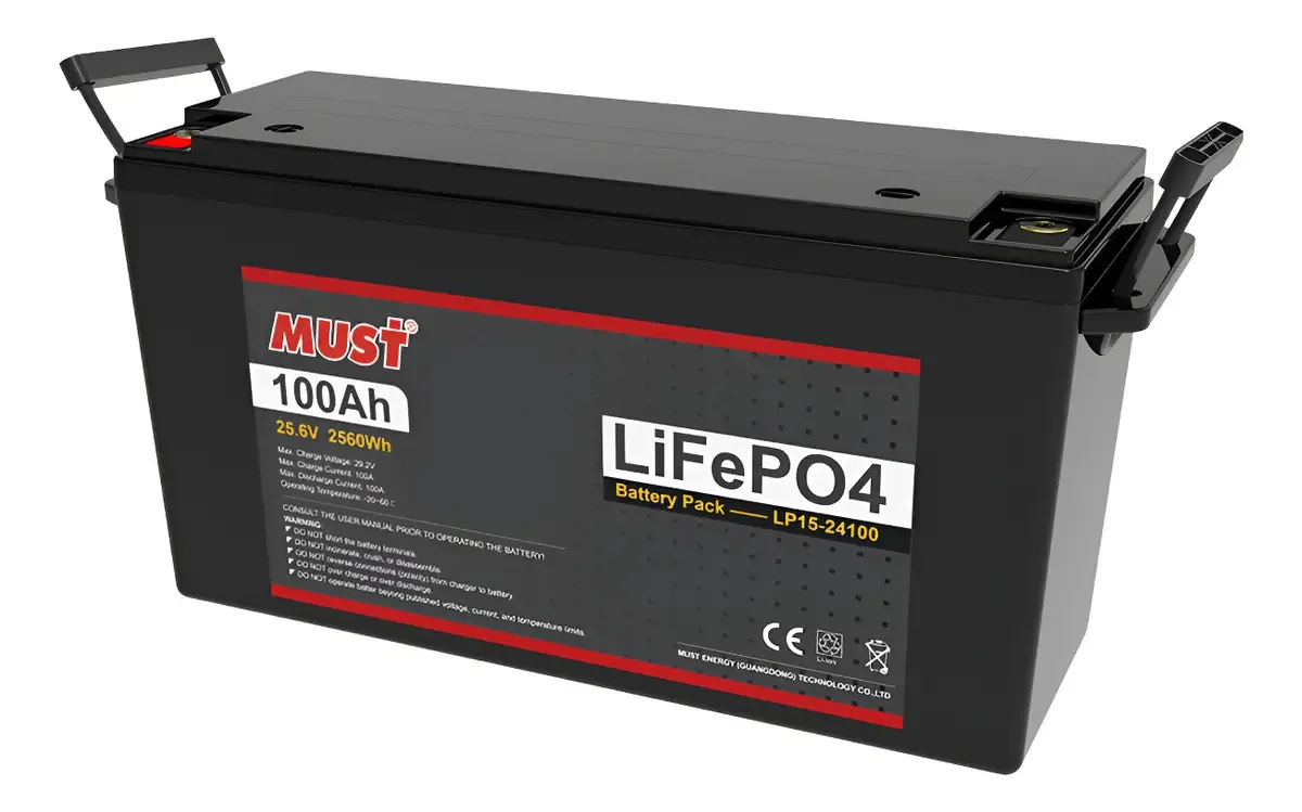 Bateria de lítio 25,6v 100ah Lifepo Ups Solar Energy Backup