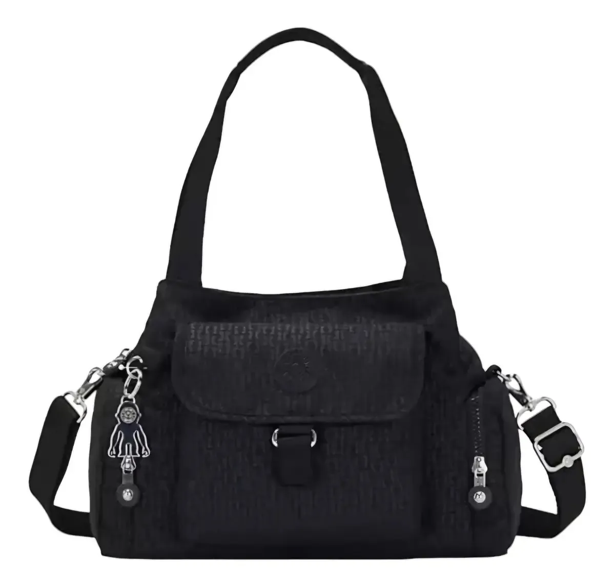 Bolsa de ombro Kipling, bolsa de ombro floral, cor artesanal