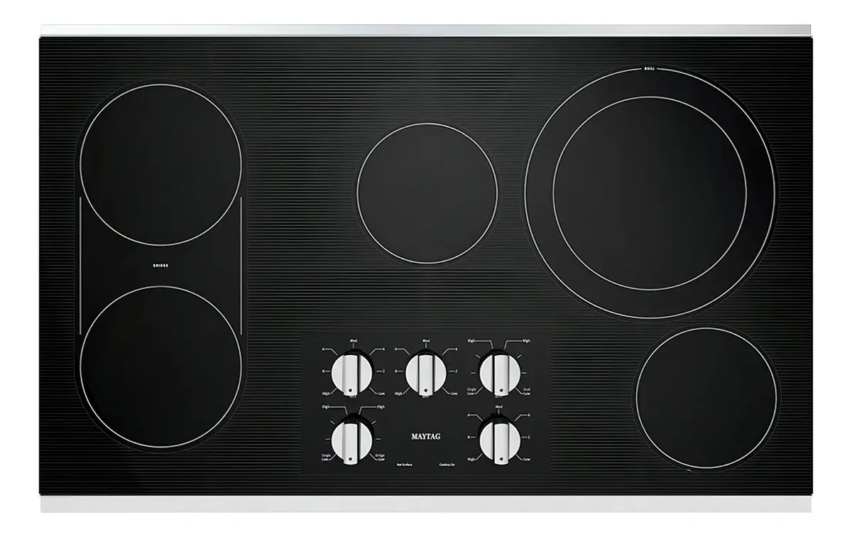 Fogão cooktop - Maytag MEC8836HS cor preto - 5 queimadores
